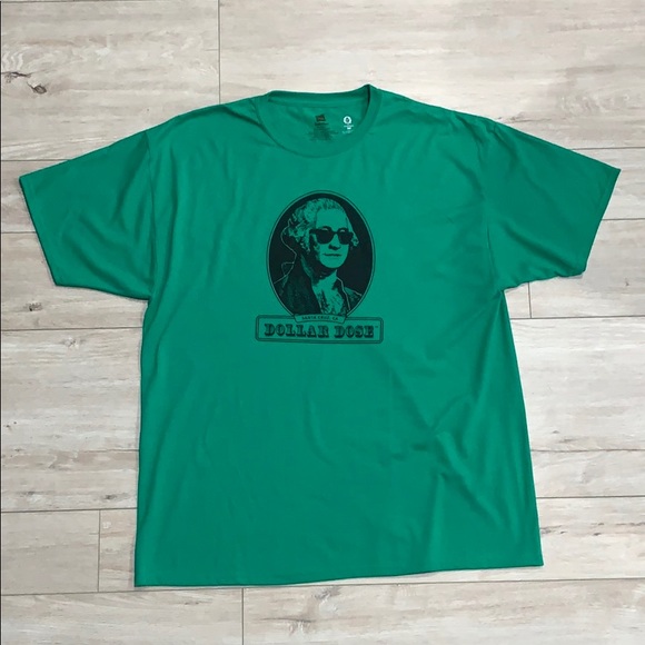 Men’s Green $ Bill Sign Cotton T-shirt - Picture 1 of 3
